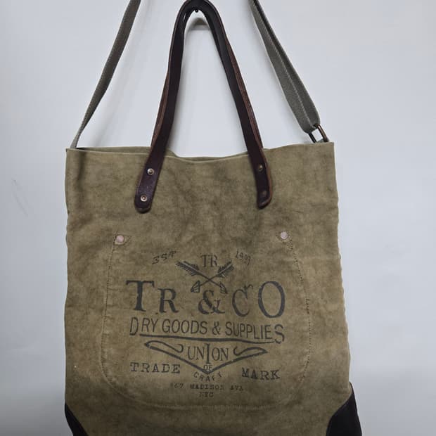 TR&CO 캔버스 토트백 숄더백