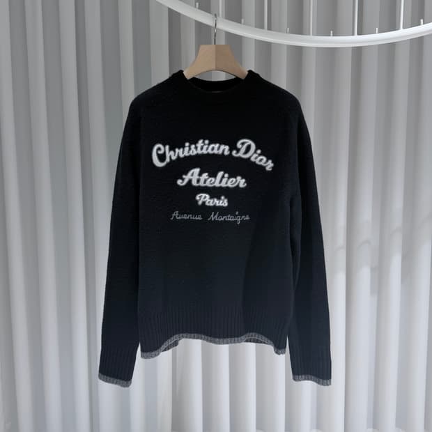 (A+/L) / 디올  크리스찬 디올 아뜰리에 스웨터 니트 블랙