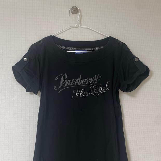 Burberry 버버리 블루라벨 스터드 로고 레터링 티셔츠 원피스