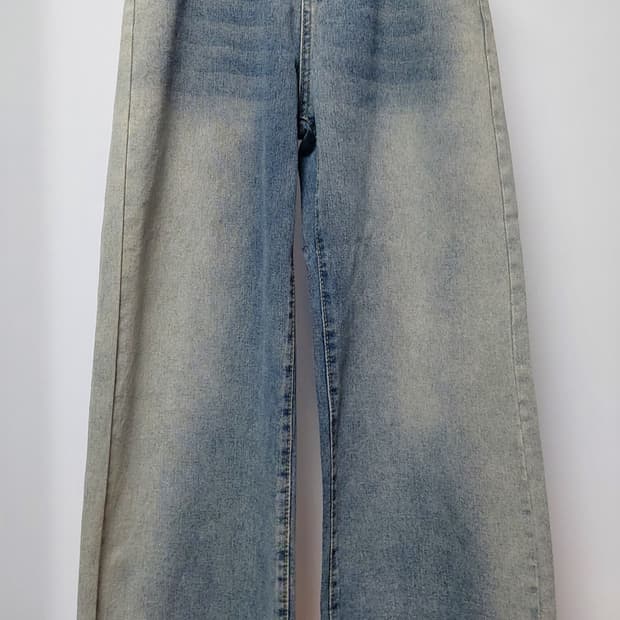 N.Z 와이드핏 워싱 데님 팬츠(M사이즈)새상품
