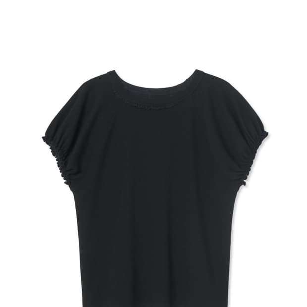 cosmoss waffle puff sleeve top