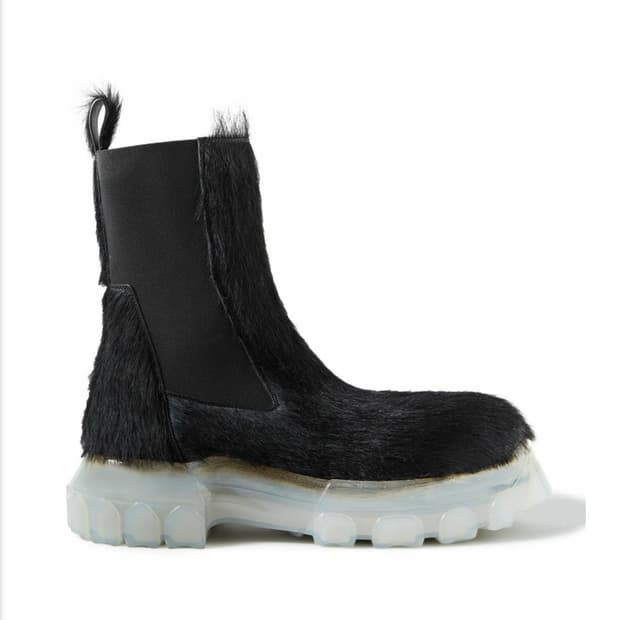 Rick owens) Beatle Bozo pony Hair boots