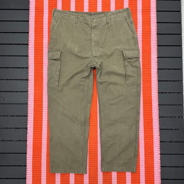 80s 빈티지 독일군 서플러스 카고 팬츠 (40) 