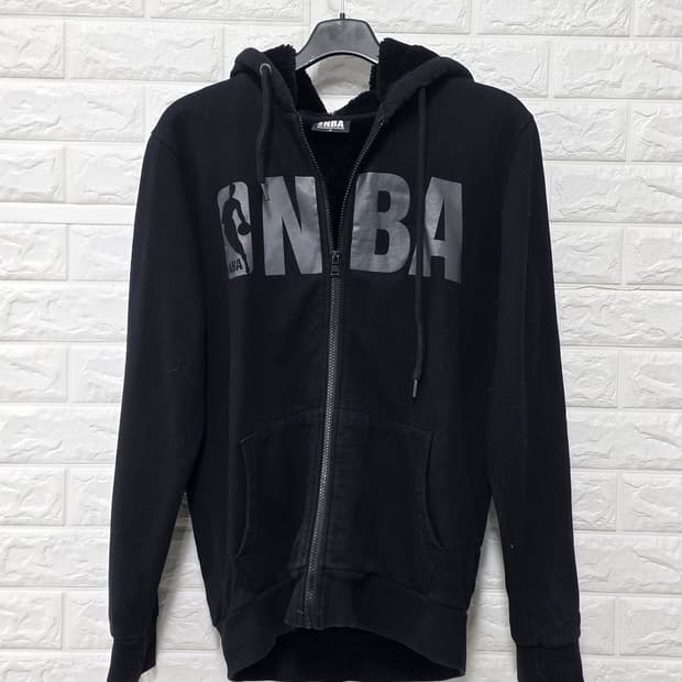 택포_ NBA 블랙 기모 후드집업 M