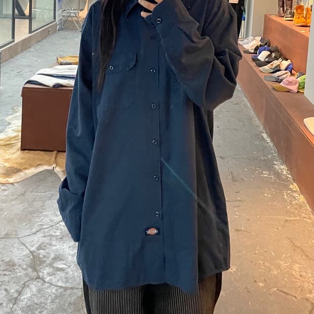 디키즈 네이비 워크셔츠 H447