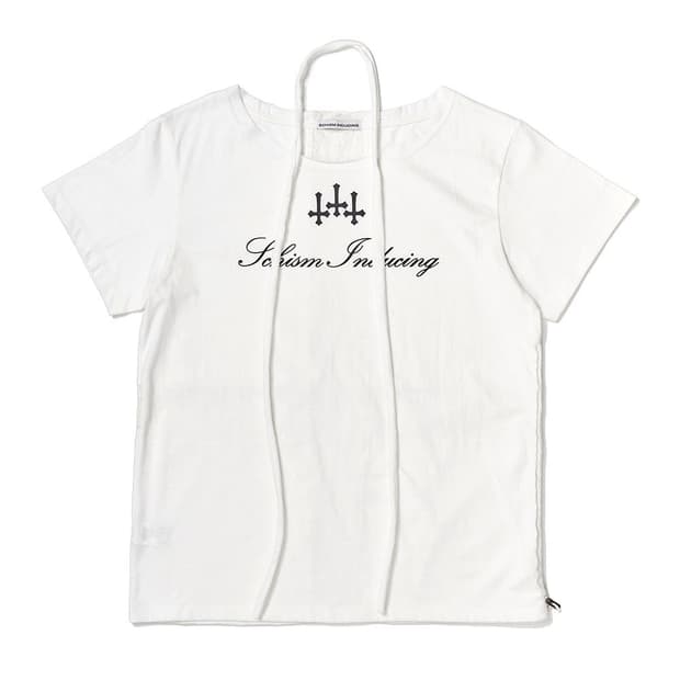 CROSS STRING T SHIRT WHITE