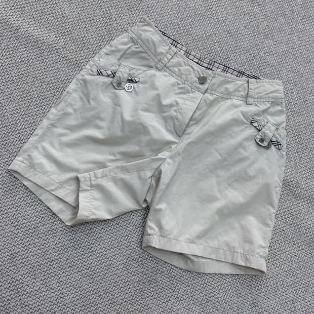 실측확인 빈티지 남성 체크패턴 반바지 0731E2