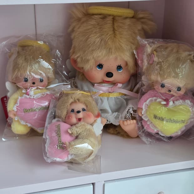 몬치치 해피엔젤 4종 인형 일괄 