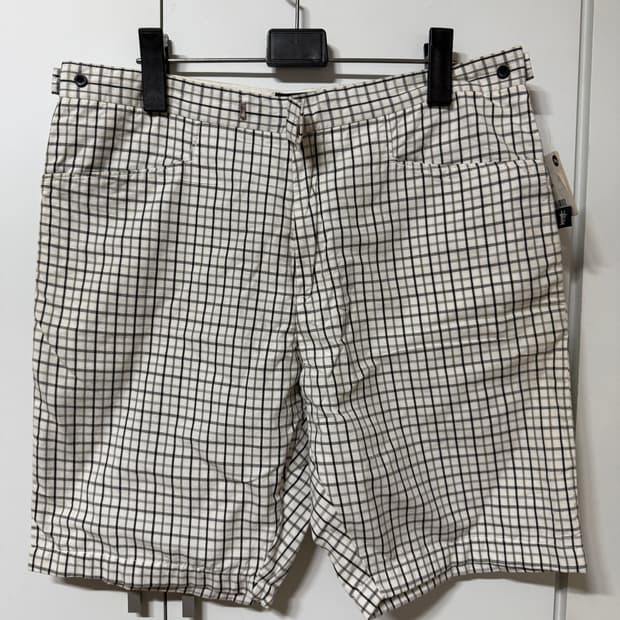 스투시 체크 반바지
