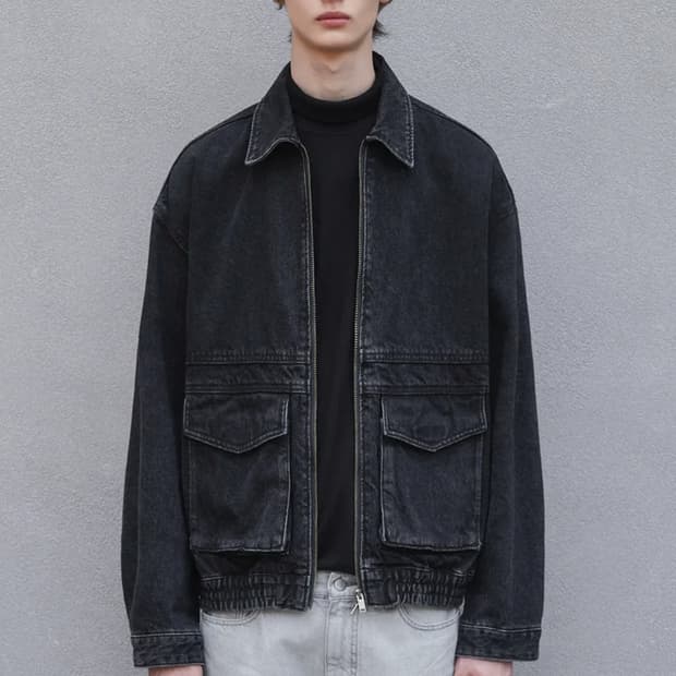 드로우핏 데님 자켓[블랙]