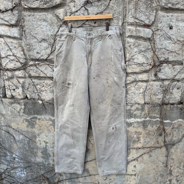 칼하트 빈티지 b11 des 하드페이딩 싱글니 카펜터 워크 팬츠