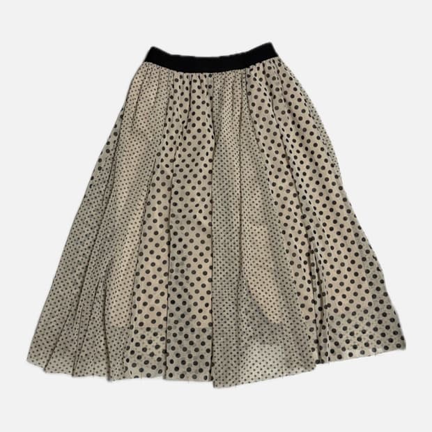 도트 플레어 스커트