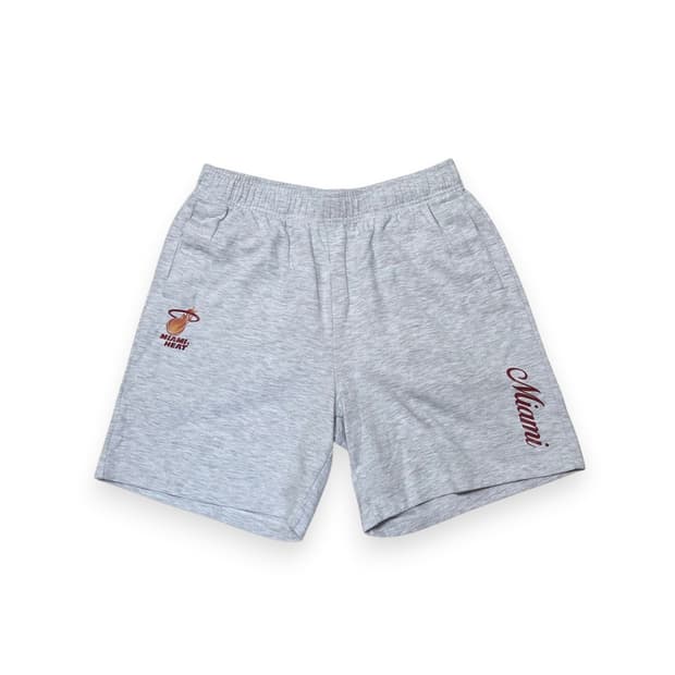 NBA MIA마이애미 히트 로고 멜란지 그레이 반바지 