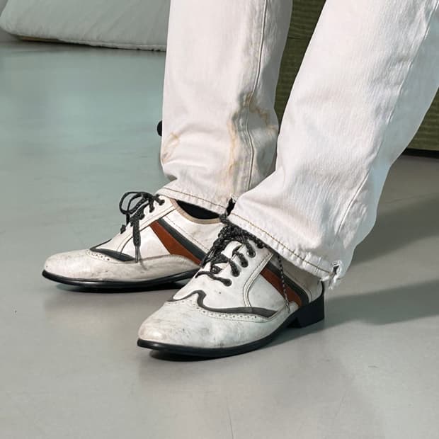 빈티지 트리컬러 옥스포드 구두