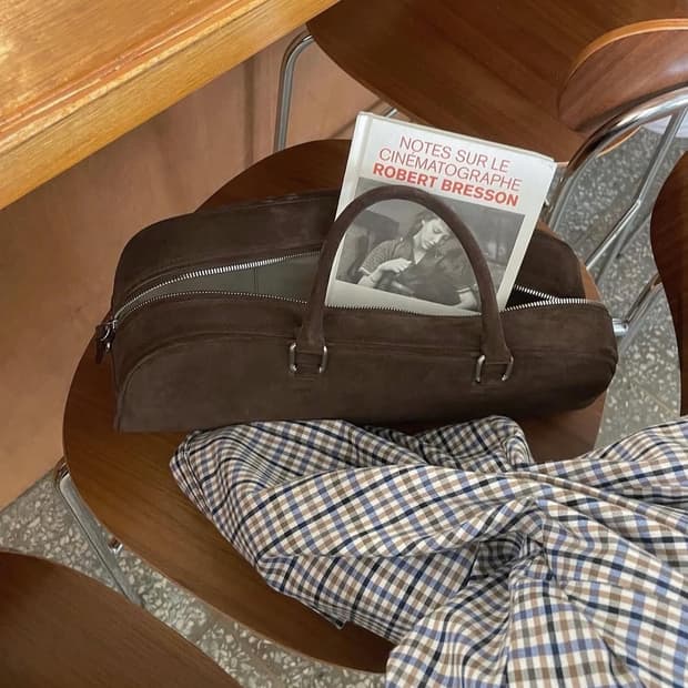 arvo 아르보 스웨이드토트백