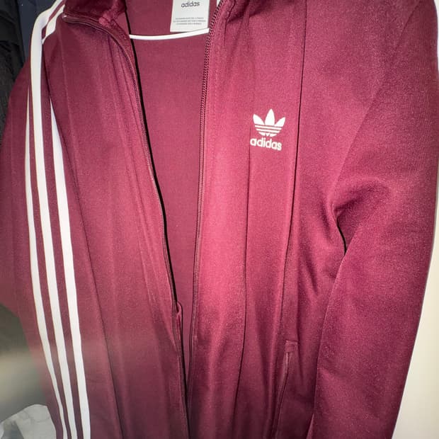 아디다스 파이어버드 트랙 탑 져지 버건디 XL