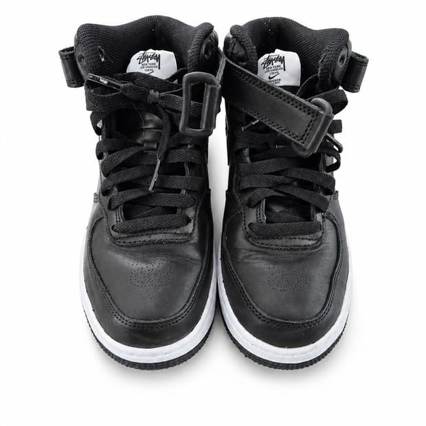 나이키 에어포스1 미드 스투시 블랙