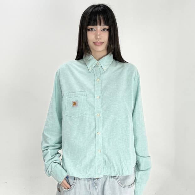 Carhartt 크롭 긴팔셔츠