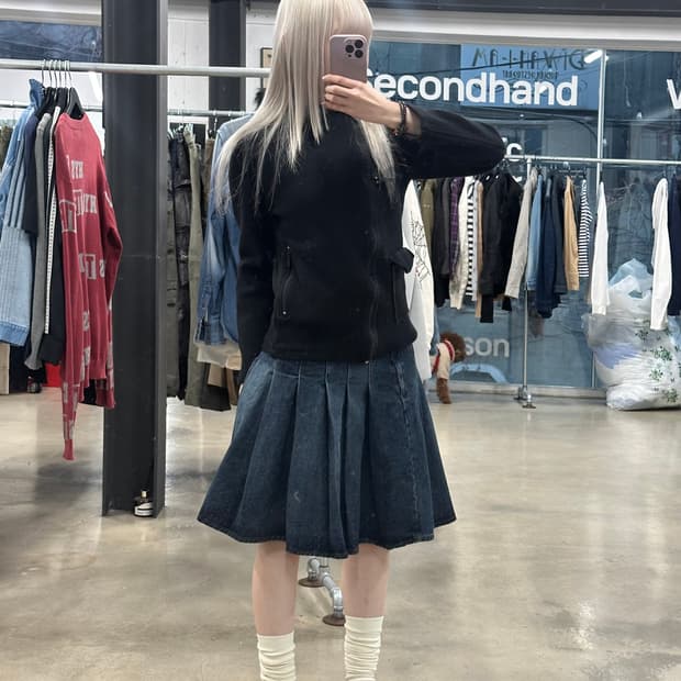  Zara 블랙 울 라이더 자켓