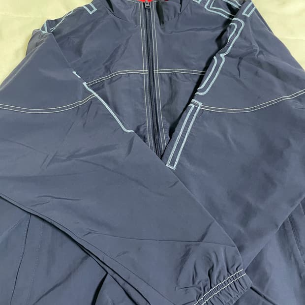 25ss 슈프림 스펠아웃 트랙 자켓 네이비 L