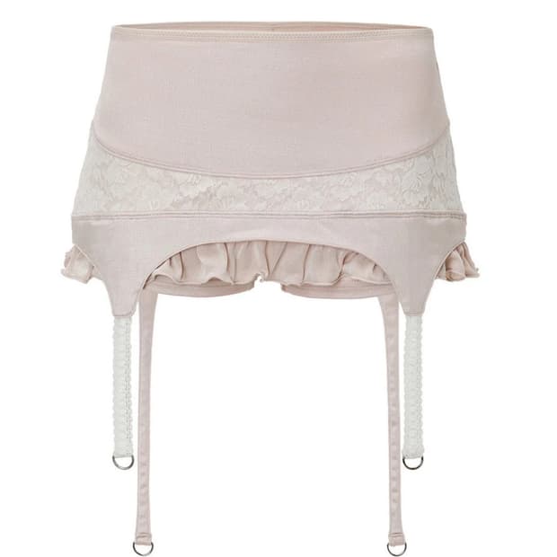 새상품) 쓰리타임즈 레이스 가터 스커트 핑크 