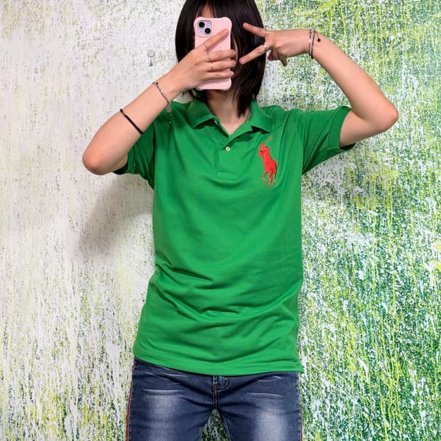 폴로 빅포니 치프키프 그린 반팔 카라 티셔츠 M