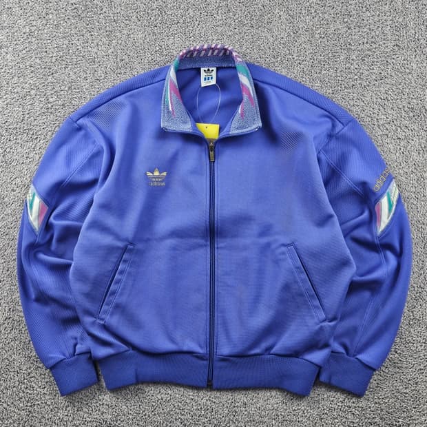 90's 아디다스 스포츠 올드스쿨 트랙탑 져지 (XL추정) / 11234
