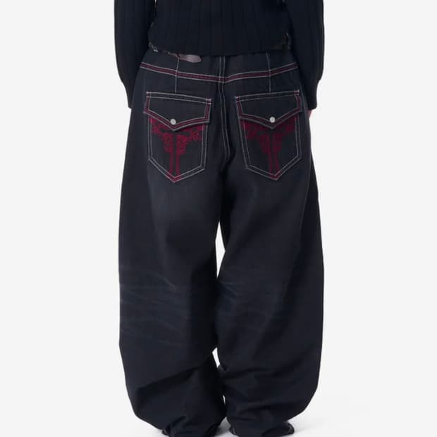 아캄 CROS2 워싱 데님 팬츠