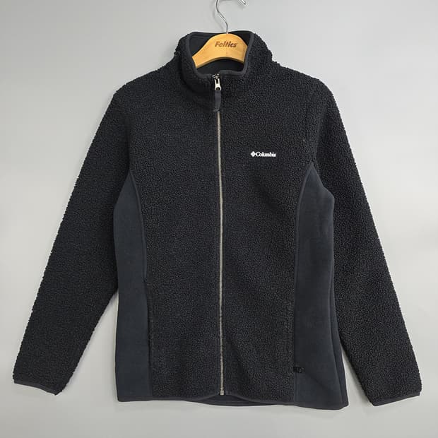 컬럼비아(Columbia) 여성 뽀글이 플리스 집업 블랙 100