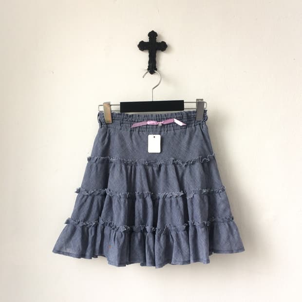 Layer mini skirt