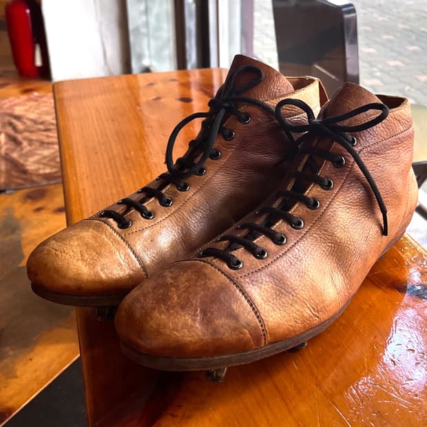 50s Vintage Leather Football Boots Archi