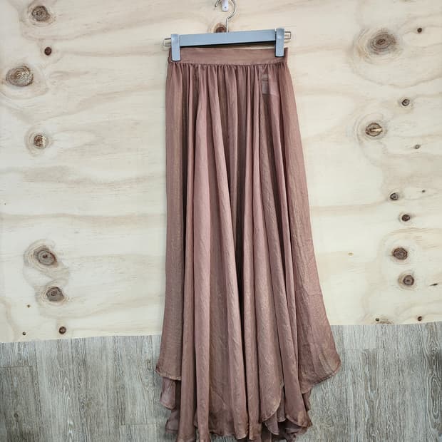 784) 일본 CHICO 쉬폰 시스루 롱 스커트