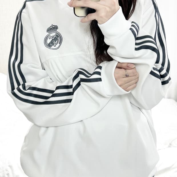 아디다스 레알마드리드 화이트 롱슬리브