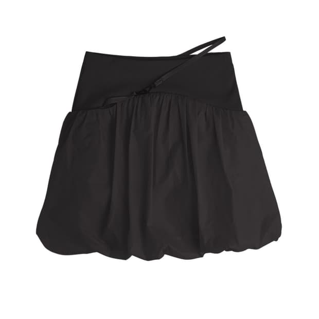 오호스 리버시블 미디 패디드 스커트