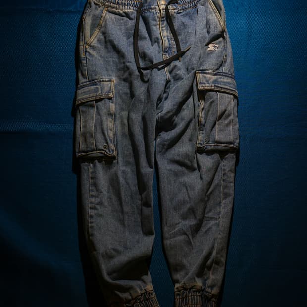 스타터 블랙 라벨 데님 카고 조거 M