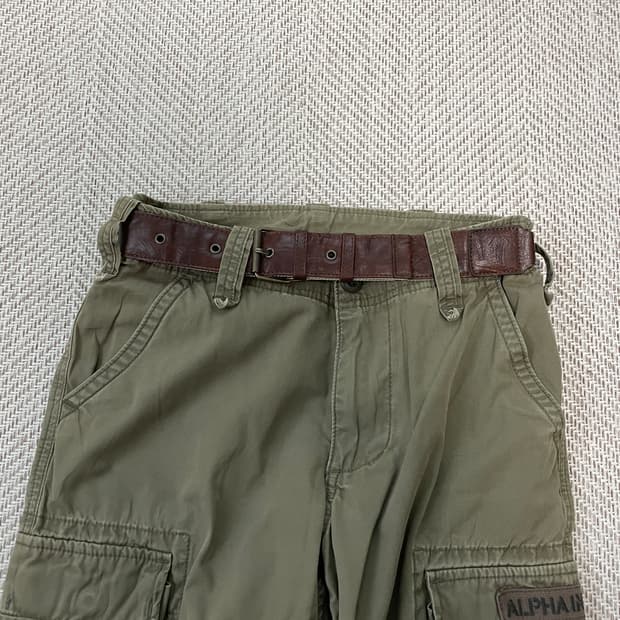 빈티지 버클 레더벨트 