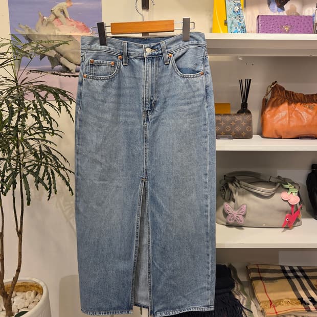 리바이스 데님 스커트 청 스커트