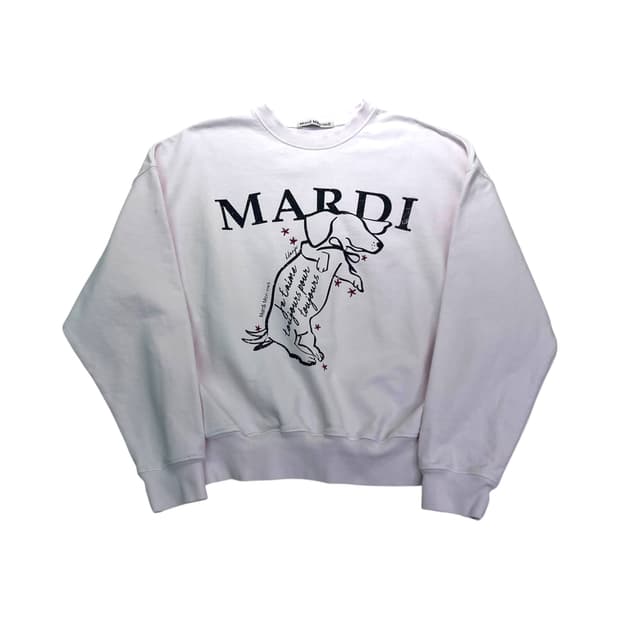 100 마르디 메크르디 핑크 맨투맨