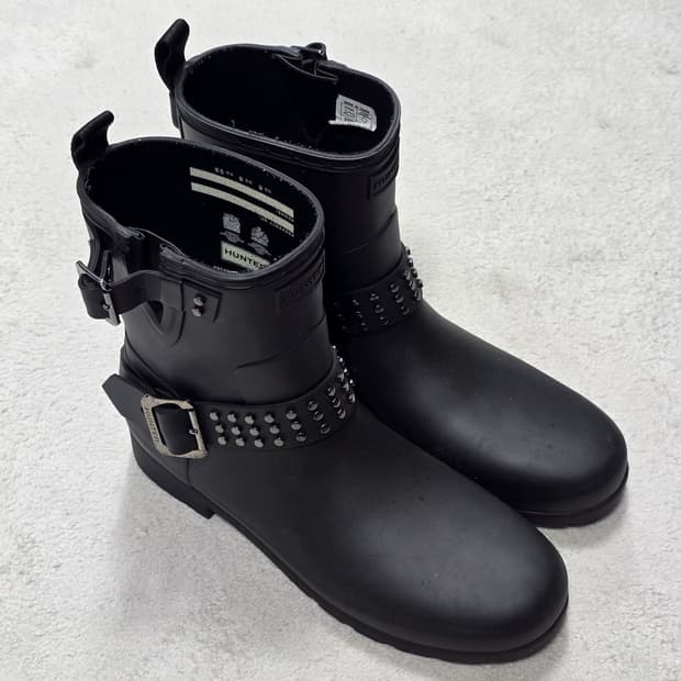 Hunter 헌터 리파인드 스터드 바이커 여성 레인부츠