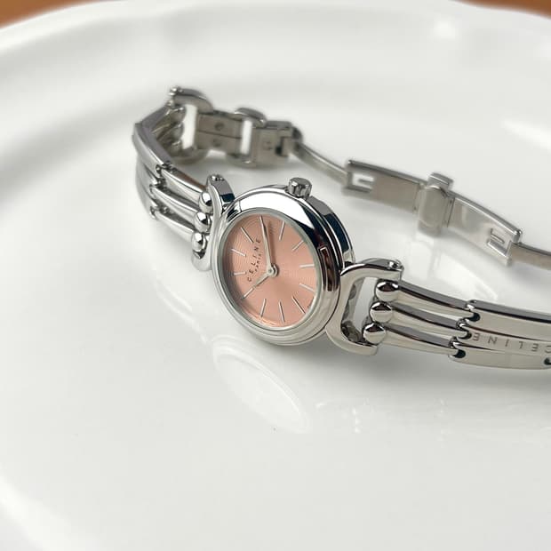 CELINE macadam pink dial watch