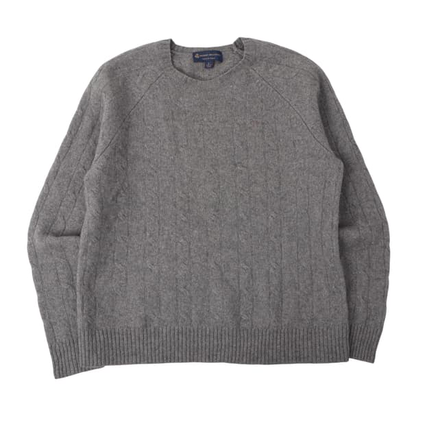 브룩스브라더스 그레이 울 니트