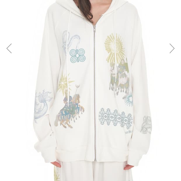 투머치택스 후드집업 TAROT 02 WAFFLE ZIP-UP