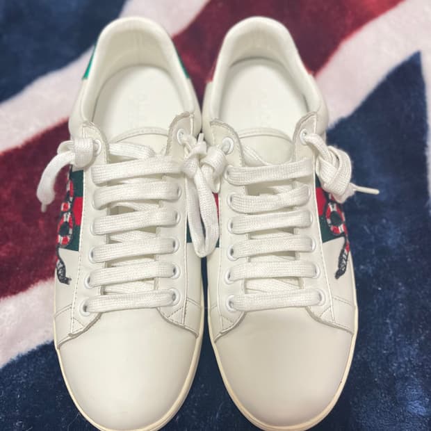 구찌 에이스 스네이크 자수 스니커즈:41(260~265)