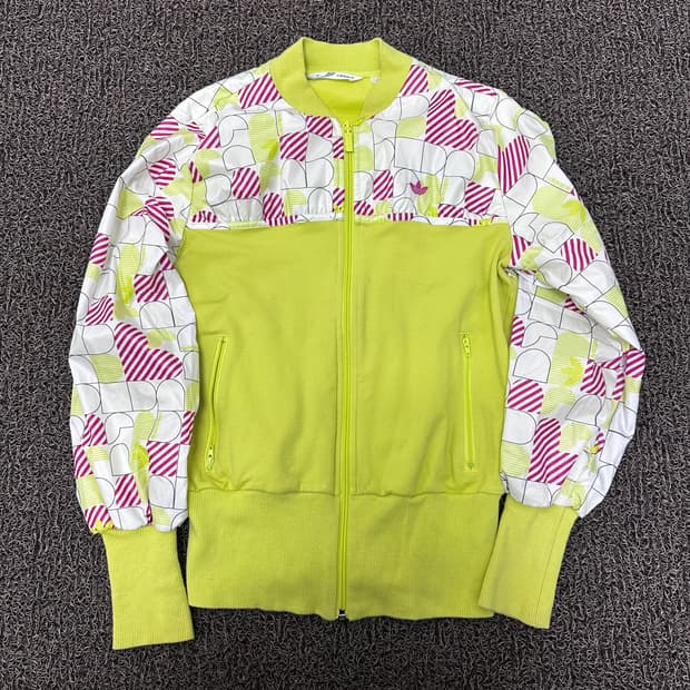 아디다스 형광 여성 트랙탑 집업 자켓 패턴 90(S)