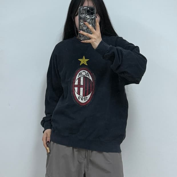 아디다스 AC밀란 맨투맨 네이비 E6