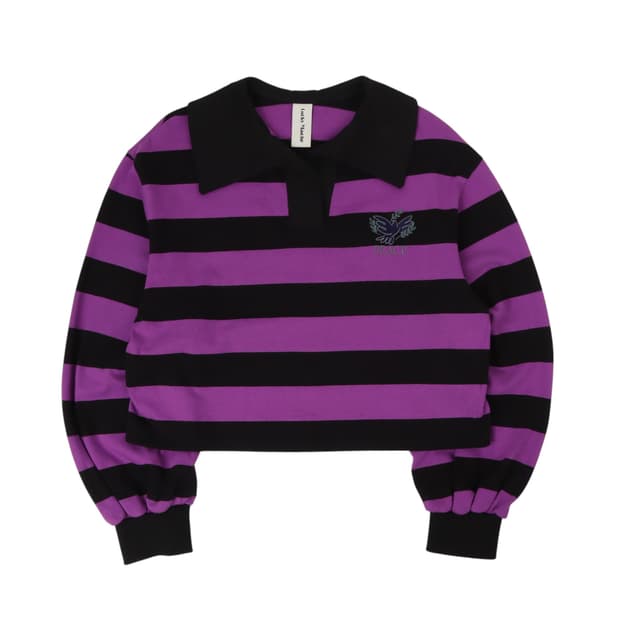 Lucky marche 22fw 스트라이프 스웻셔츠