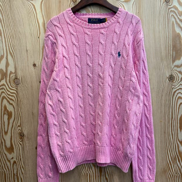 폴로 랄프로렌 꽈배기 니트