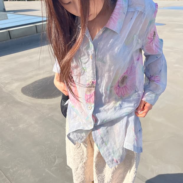 Floral Sheer Shirt 플로럴 쉬어 셔츠
