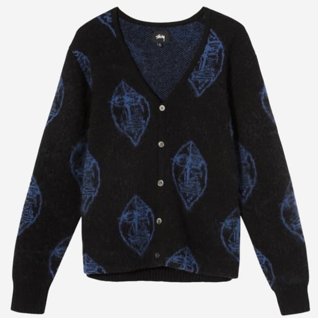 스투시 모헤어 마스크 가디건