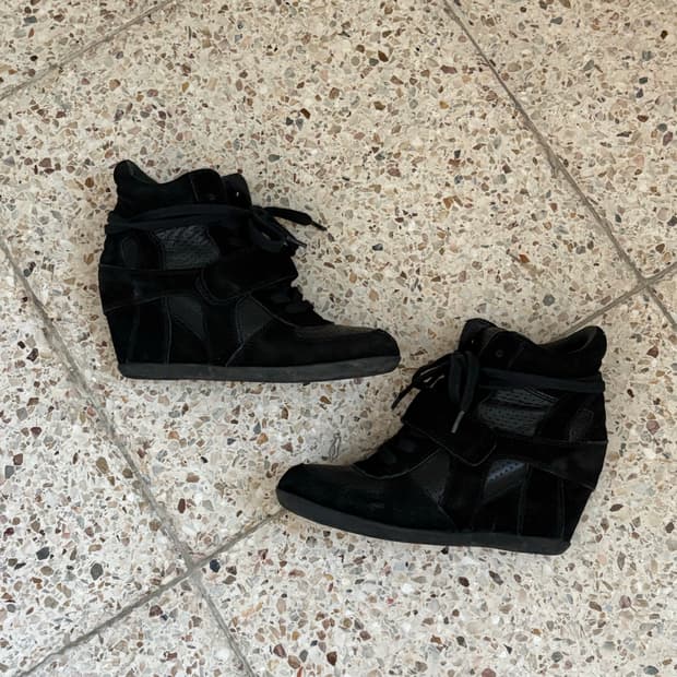 Ash 보위 스니커즈힐(36size) 스웨이드/레더